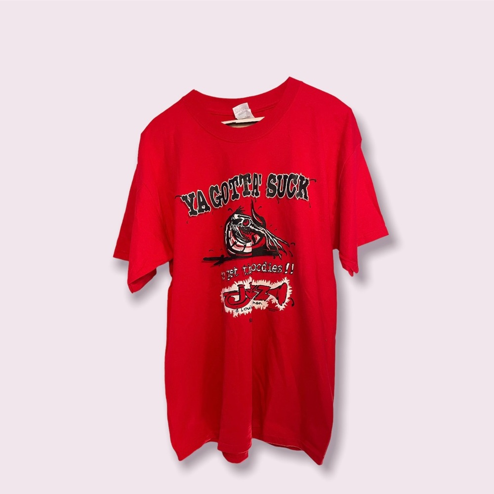 Funny Y2K “ya gotta suck” novelty tee